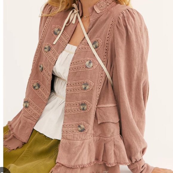 Free People Jackets & Blazers - Free People Ariana Jacket NWT Size M In Mauve